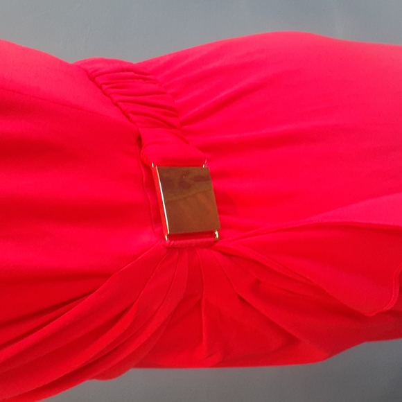 Eliza j women's red faux wrap dress size 4p - Picture 7 of 17